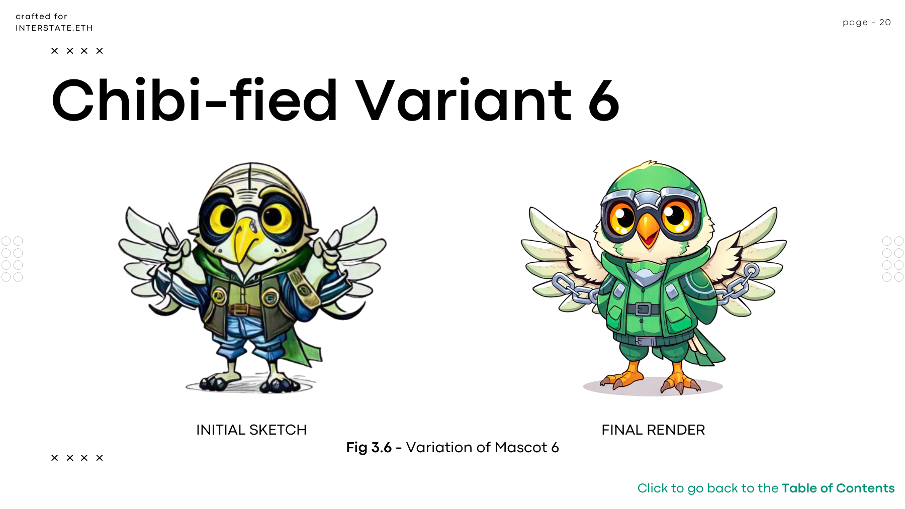 Chibi-fied Variant 6: sketch and render.
