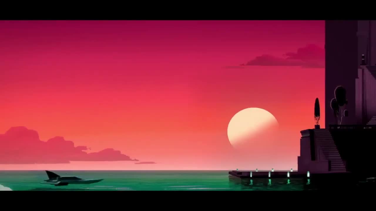 Cinematic sunset and environmental colour, 45 seconds into the launch edit.